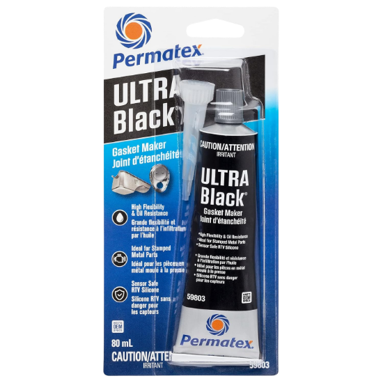 Picture of Permatex® Ultra Black® RTV Silicone Gasket Maker, 3 OZ
