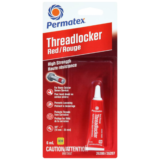 Picture of Permatex® Permanent Strength Threadlocker Red, 6 ML